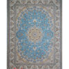 فرش ماشینی کاشان ۱۲۰۰ شانه نیاوران طرح قرآن آبی صد در صد اکریلیک تراکم ۳۶۰۰ کد ۱۲۰۰۳۶13