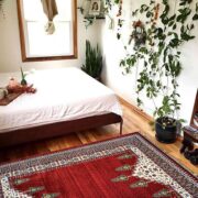 فرش ماشینی طرح سنتی و دستبافت سروناز لاکی کد 2001