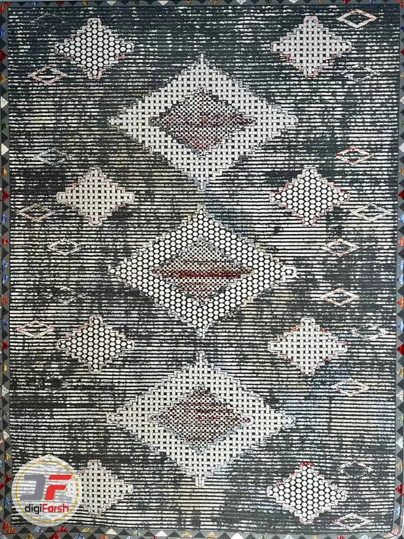 فرش ماشینی فانتزی وینتیج کد 1545